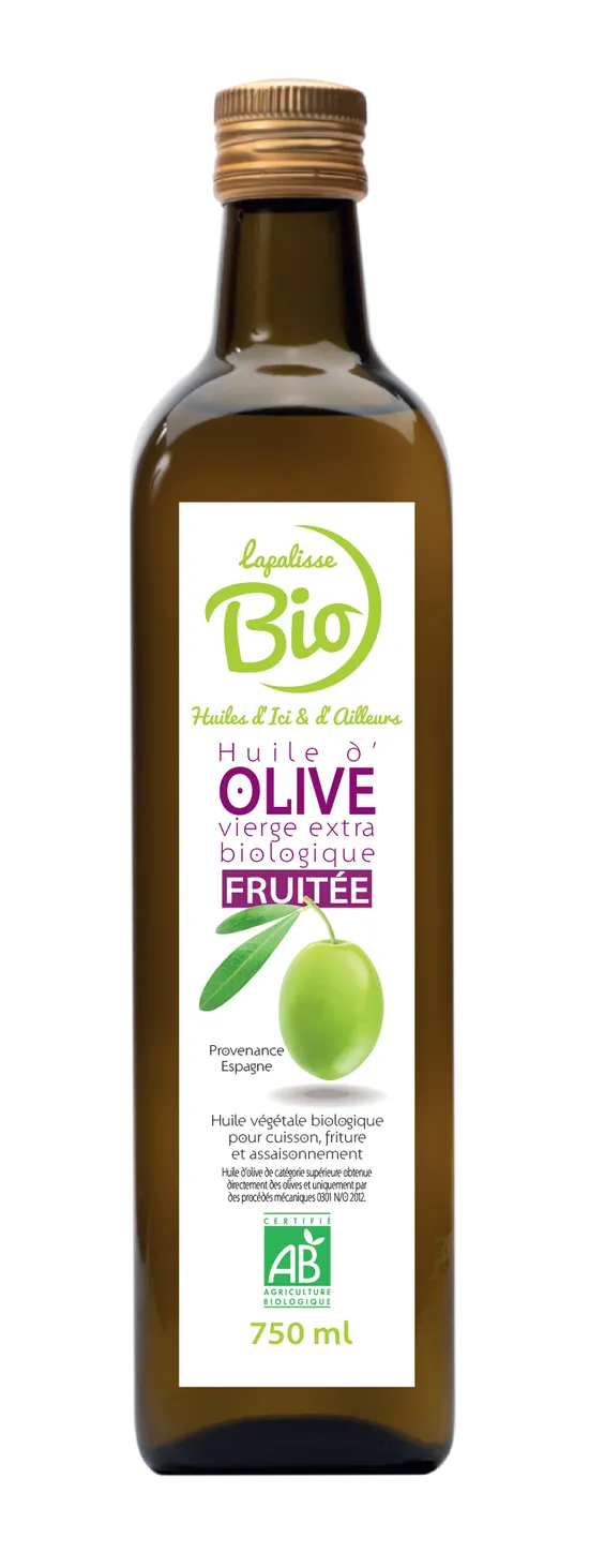 Huile d'olive vierge fruitée 750ml - lapalisseBio